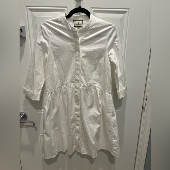TUCKERNUCK women’s white Royal Shirt Dress size small - Picture 2 of 6